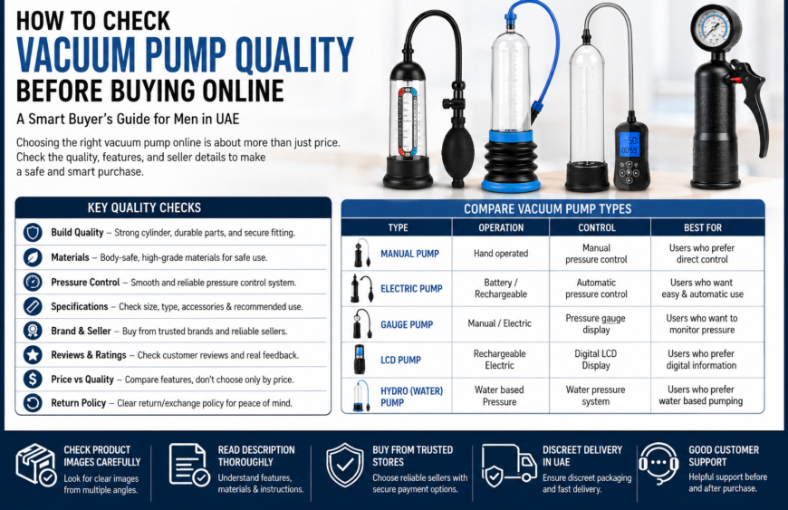 How to check vacuum pump quality before buying online in UAE